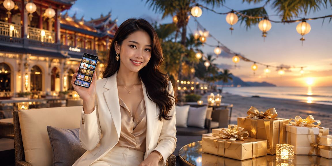 Bãi biển Huế về đêm với ánh sáng và không gian giải trí