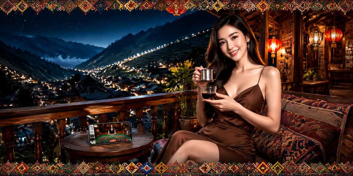 Quán cà phê yên bình tại Sapa, Việt Nam